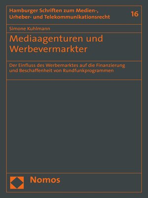 cover image of Mediaagenturen und Werbevermarkter